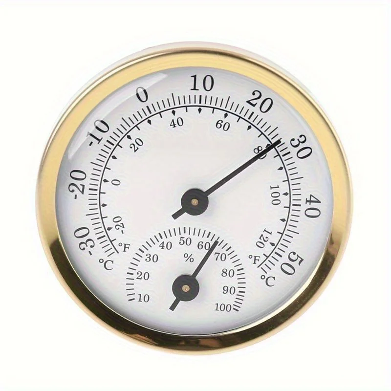 Klassisches Innenthermometer und Hygrometer, 2-in-1-Temperatur- und Luftfeuchtigkeitsmessgerät zur Wandmontage, analytisches Instrument