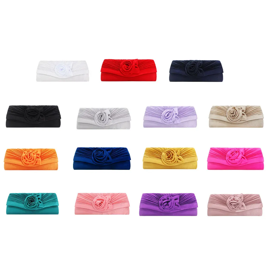 Polyester Fashionable Satin Clasp Bag For Women - Convenient And Sturdy Handbag For Parties Classic Clasp Bags For Women