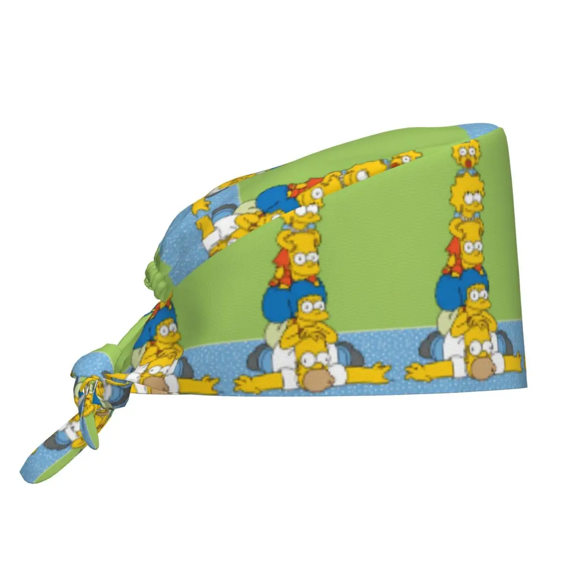Work Scrub Cap Simpsons Movies Nurse Hats For Unisex Women Tie Back Working Cap Comfortable Custom DIY Medical Cap