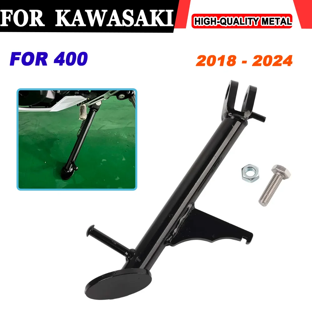 

Motorcycle Accessories Parking Stand Kickstand Lowering Side Stand Sidestand Support For Kawasaki Ninja 400 2018 2019 2020 2024
