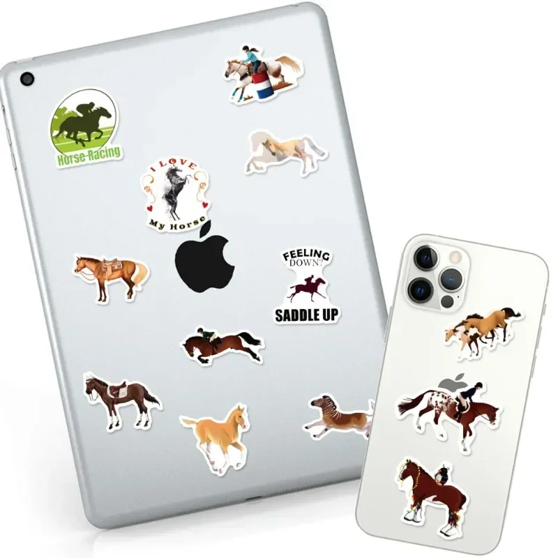 50PCS Equestrian Show Personalized Horse Laptop Luggage Computer Refrigerator Cup Waterproof Decorative Graffiti Sticker