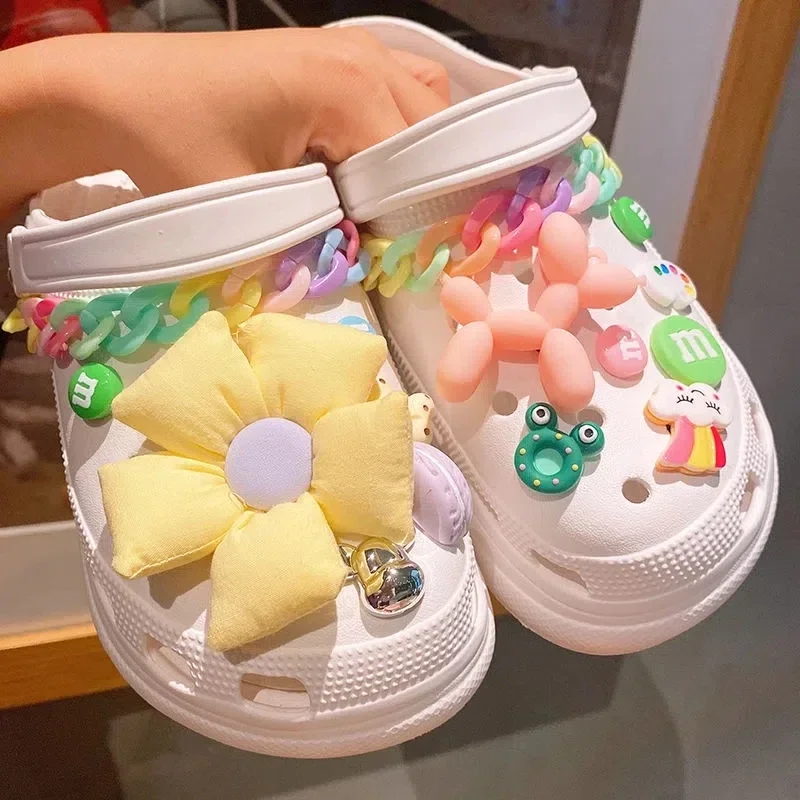 

DIY Cartoon Charms for Crocs Summer Lemon Shoes Charms for Croc Multicolored Flower Croc Accessories Decoration for Kid Gift