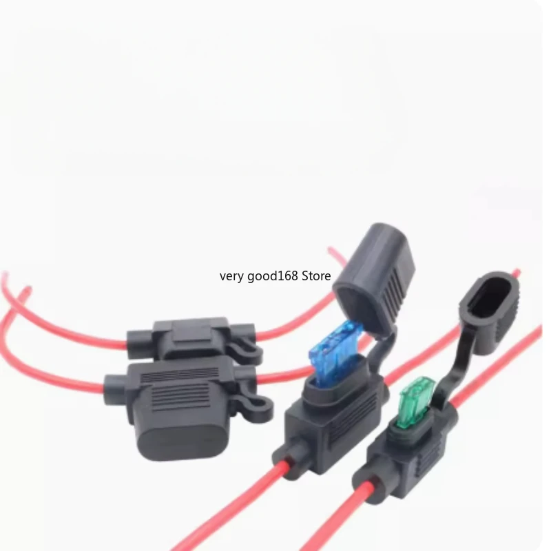 1Set Standard/Mini/Micro Car Waterproof Fuse Box Blade Type In Line Fuse Holder Power Socket 18/16/14/12AWG 5A 10A 20A 30A40A50A