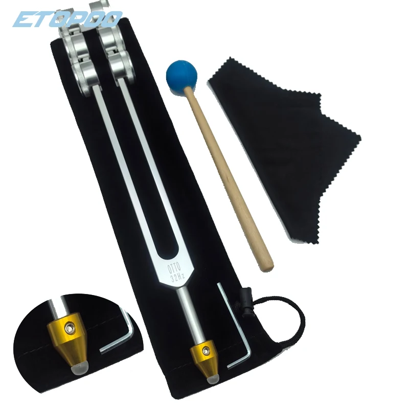 32Hz 64Hz 128Hz Tuning Forks Aluminum Alloy Special Frequency Tuning Fork Percussion Instruments With crystal base