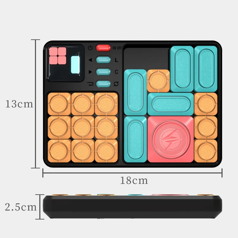 Neues Super Slide Huarong Road Smart Sensor Game 500+ Leveled Challenge Learning Puzzle Interaktives Spielzeug Intelligenter Abstandssensor