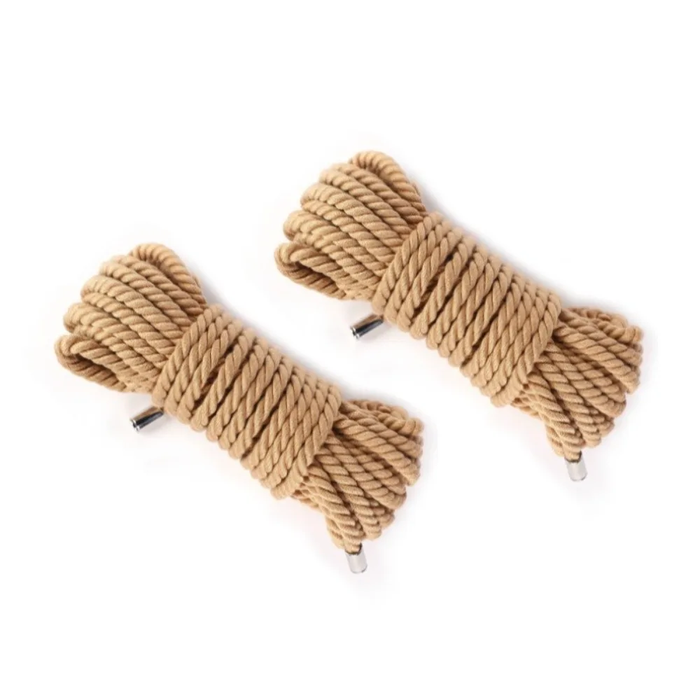 حبل عبودية شيباري بطول 5-20 متر، جوت ناعم لفن الحبل الياباني، صديق للبشرة للمبتدئين، لون طبيعي آمن من الجوت للأزواج