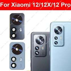 Rear Main Camera Glass Lens Frame Holder For Xiaomi 12 12 Pro 12X Back Camera Glass Lens Cover Replacement