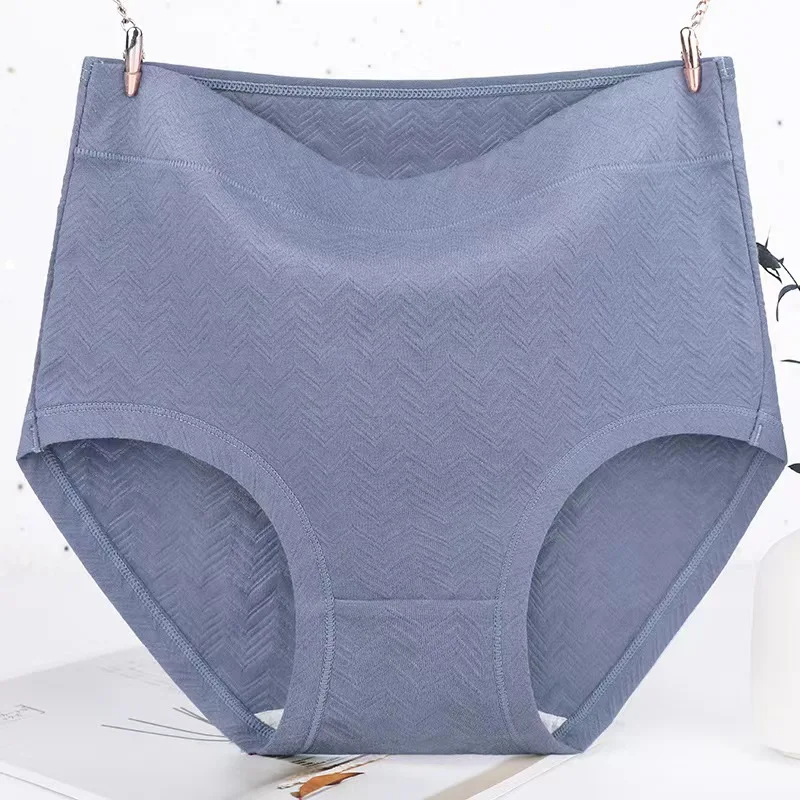 XL-6XL CANLEKALEI Large Size Women’s Panties Female Underwear Solid Color Cotton Plus Breathable Lingerie High-Waist Soft Briefs