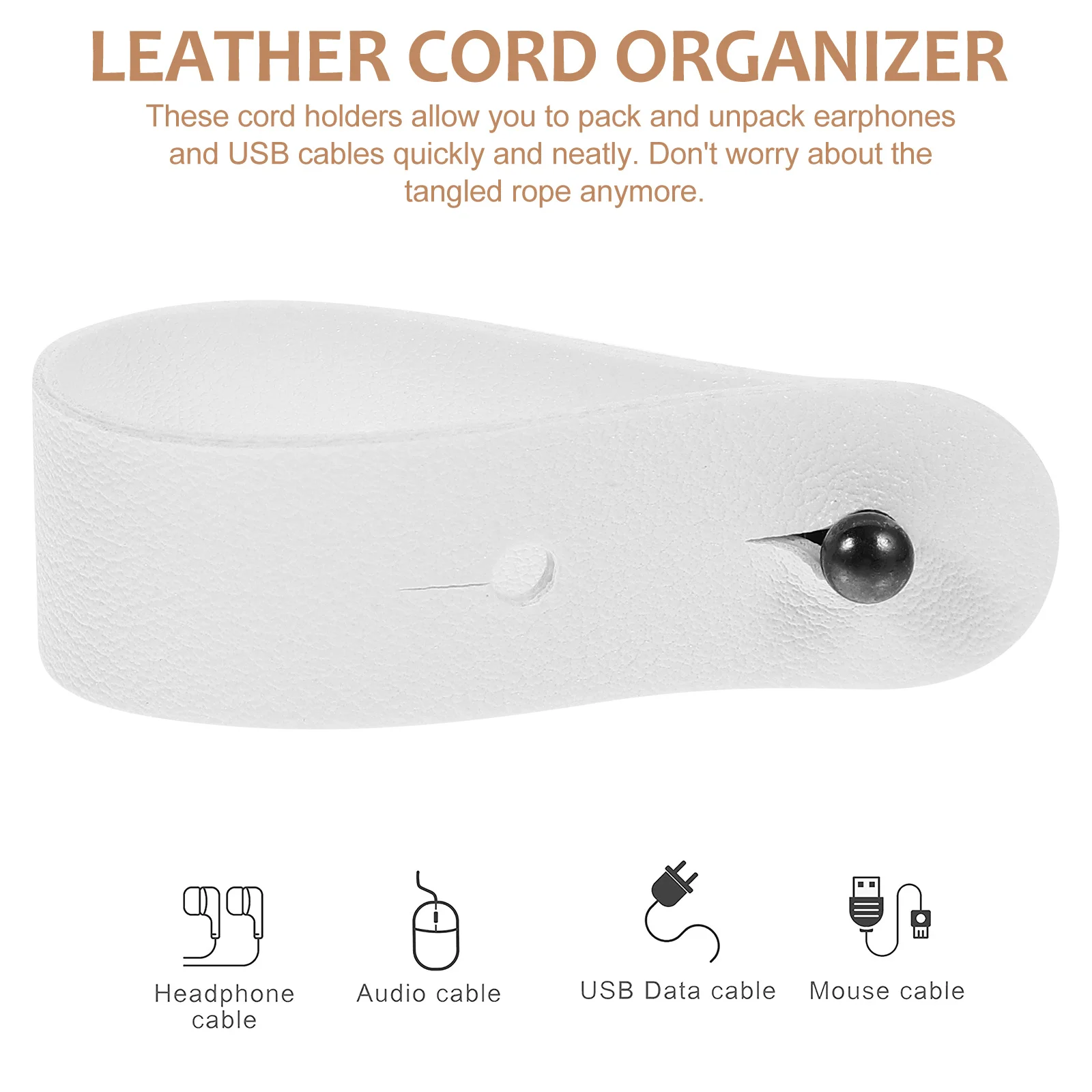 

5 Pcs Wire Organizer Cord Management Organizers for Electronics Cable Clips Cords Holder Desk Storage