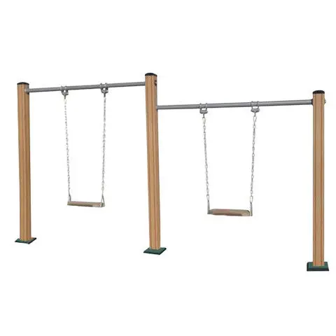 Outdoor WPC Swing Fitness Equipment Park Community Recreation Facilities WPC Path Fitness Equipment