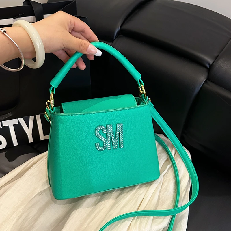 

Sophisticated Leather Shoulder Bag For Ladies, Luxury Brand Handbags By Famous Designer, Popular Classic Elegant