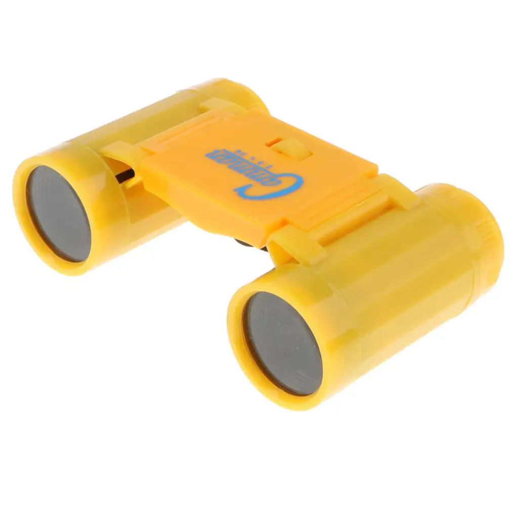 لعبة طبيعة بلاستيكية محمولة 26 مم 2.5X للمشي لمسافات طويلة والتخييم باللون الأصفر
