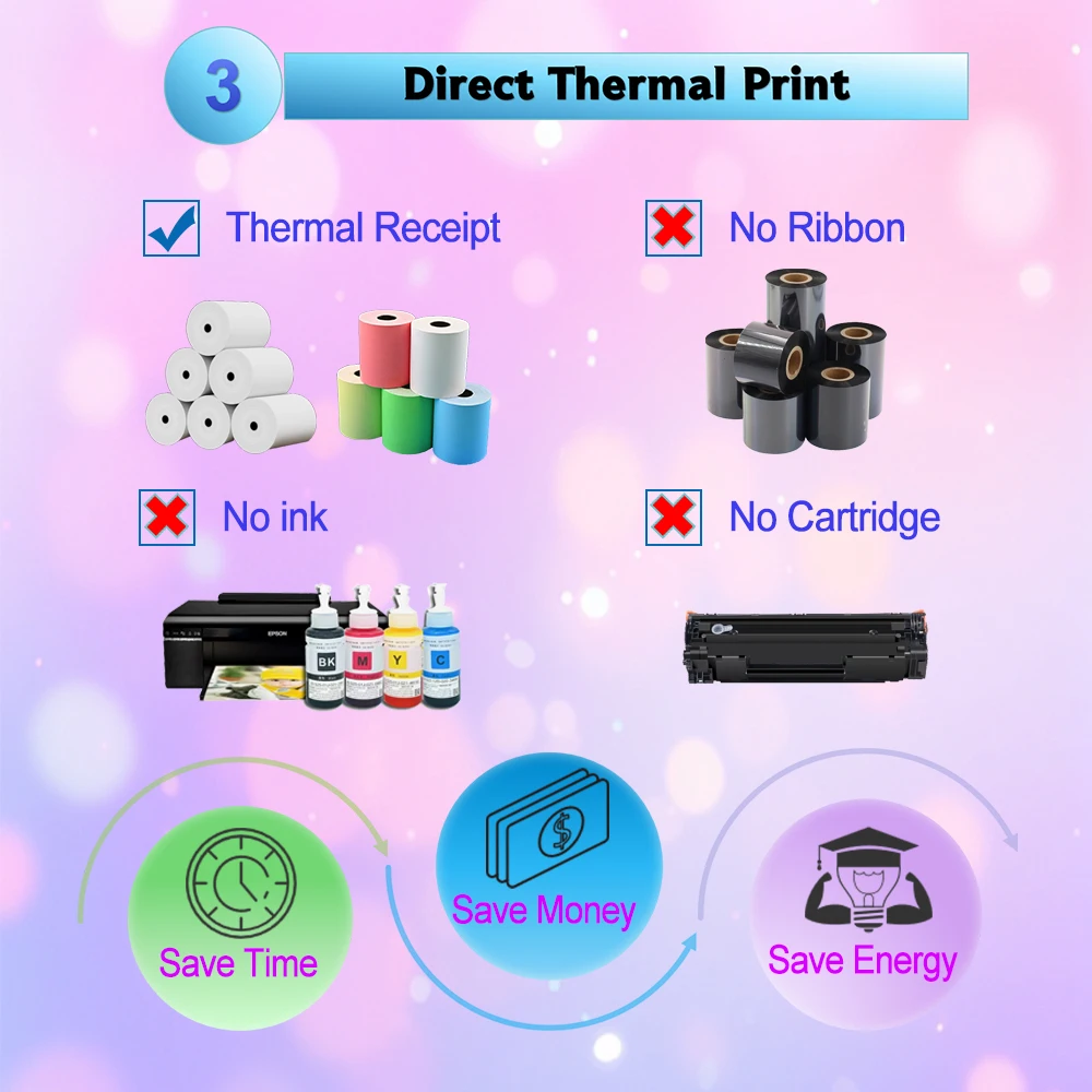 Neue Produkte Bluetooth-Drucker 80 mm Thermobon USB LAN Ethernet-Schnittstelle