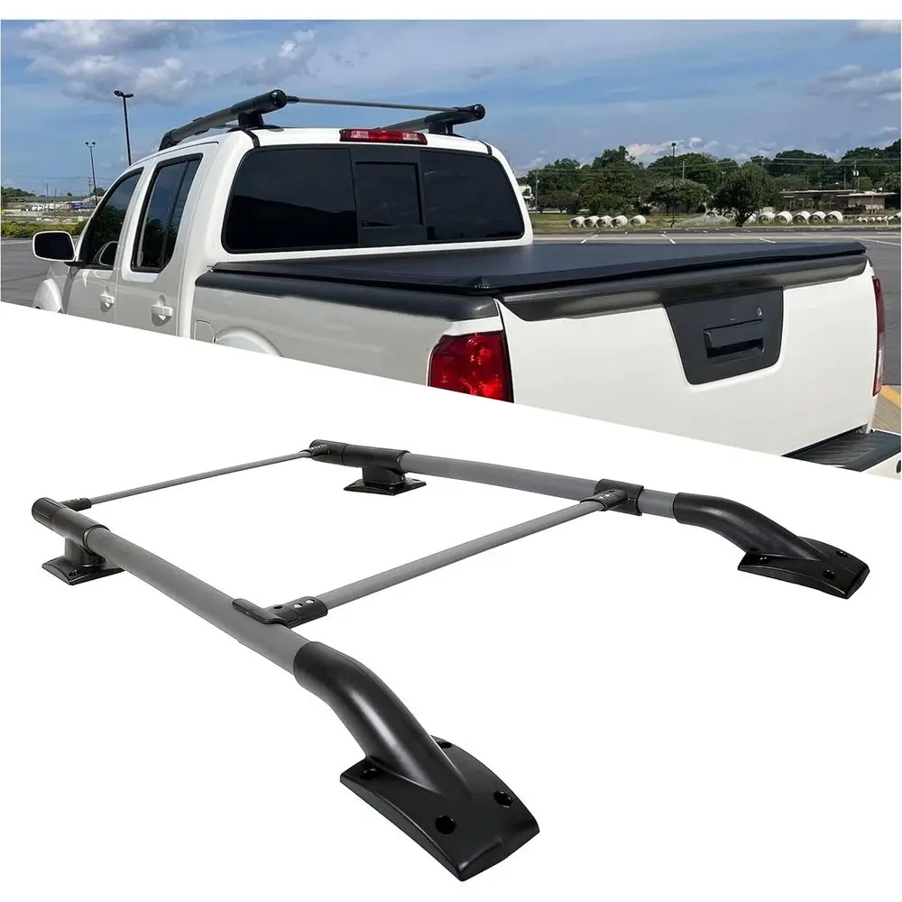 

Adjustable Aluminum Luggage Cargo Carrier for 2005-2022 Nissan Frontier 4 Door Roof Rack/Rail Crossbar