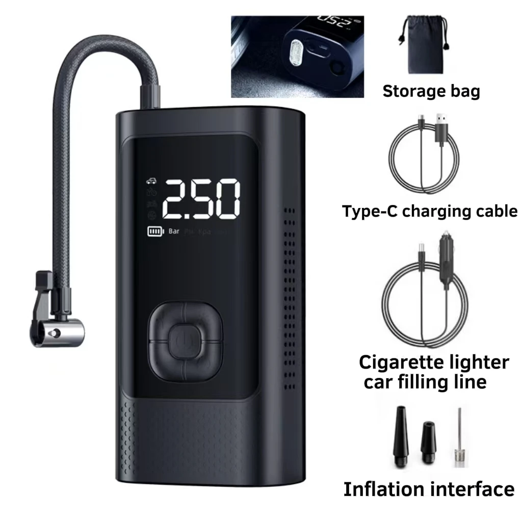 150psi Portable Balloon Pump Car Air Compressor Tire Inflator Pump Electric Ball Tyre Pump - view 2