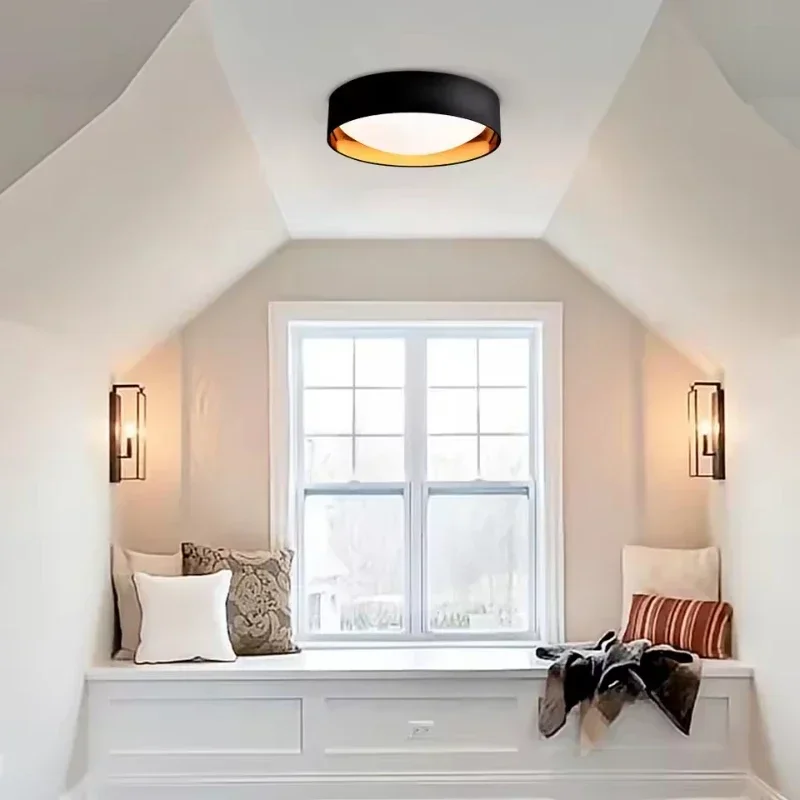 Modern Creative Wood Grain Color Ceiling Light LED Room Decoration Nordic Home Decoration Bedroom Corridor Balcony Lighting