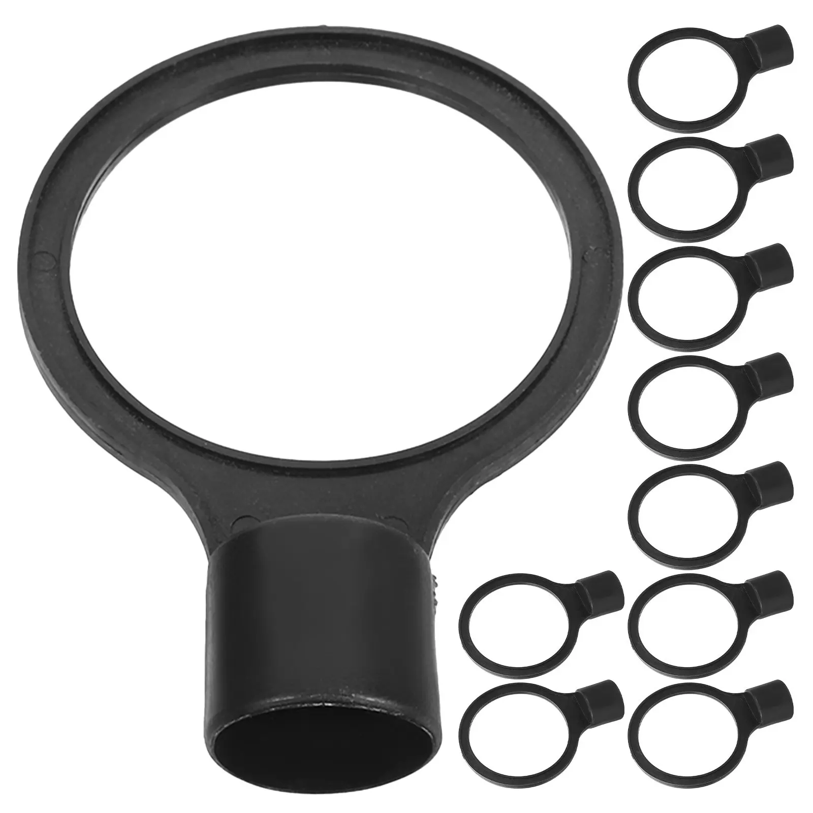 10Pcs Safety Traffic Cone Connector Plastic Chain Link All-Weather Reflective Collar for Parking Lots Construction Barrier