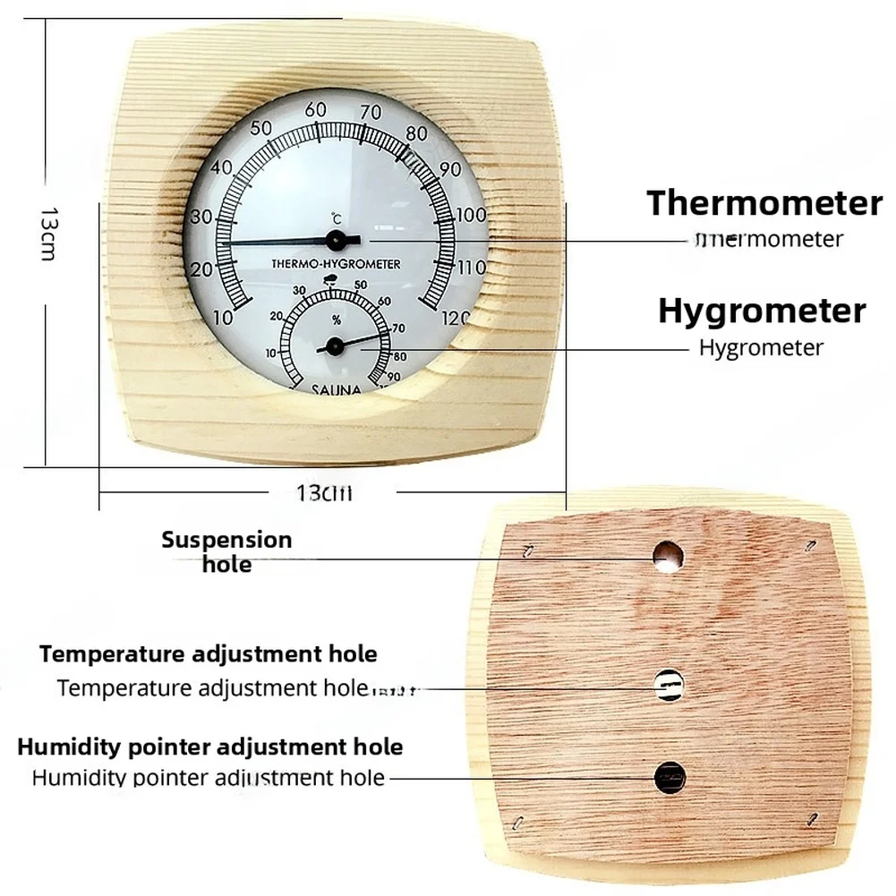 For Monitoring Sauna Conditions As Picture Sauna Thermometer Hygrometer Indoor Climate Monitor Classic Elegant Design