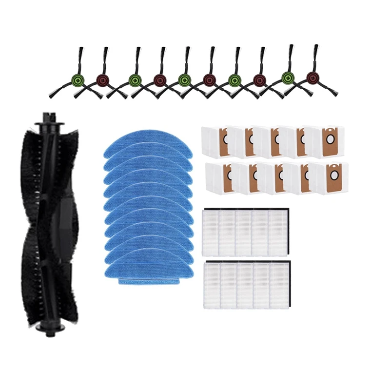 41 шт. для Medion X20 SW+ / MD 11415/Medion X21 SW+ / MD 11500 подметальный робот, основная боковая щетка, набор фильтров для швабры