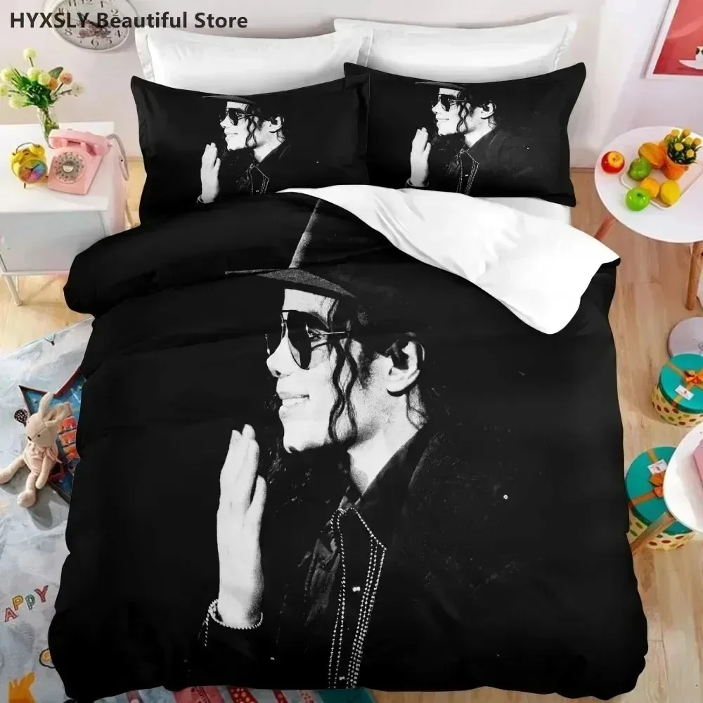 

Michael Jackson Star Bedding Set For Bedroom Soft Modern Bedspreads Comefortable Kids Duvet Cover Quilt Cover And Pillowcase