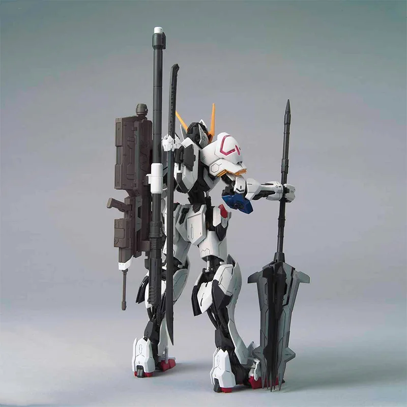 반다이 오리지널 MG 1/100 시드 건담 BARBATOS 애니메이션 액션 피규어 조립 모델 키트, 로봇 수집 취미 장난감, 어린이용 선물