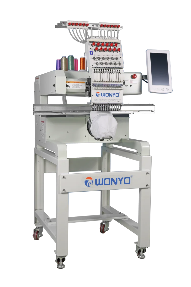 China Multi Needle High Performance Computerized Automatic Embroidery Machine for Retail Home Use Single Head Flat 9/12 Bearing