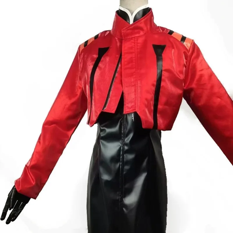 Katsuragi Misato костюмы для косплея женская театральная версия косплей искусственная кожа униформа Хэллоуин вечерние платье для ролевых игр