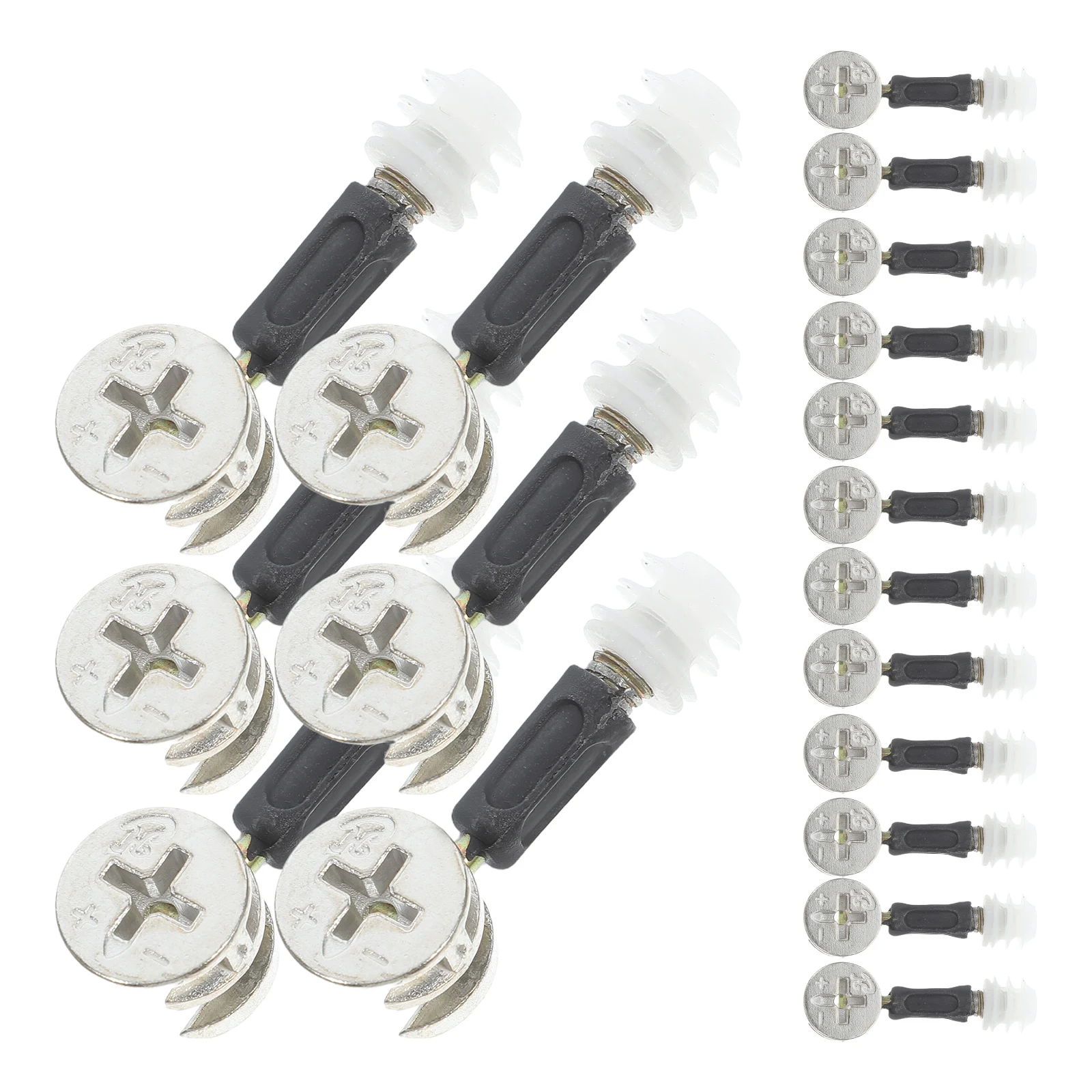 

24 set Furniture Buckle Hardware Fastener Assembly Cam Nut Dowel Connect Cam Locks Fitting Screw Fix Barrel Kit