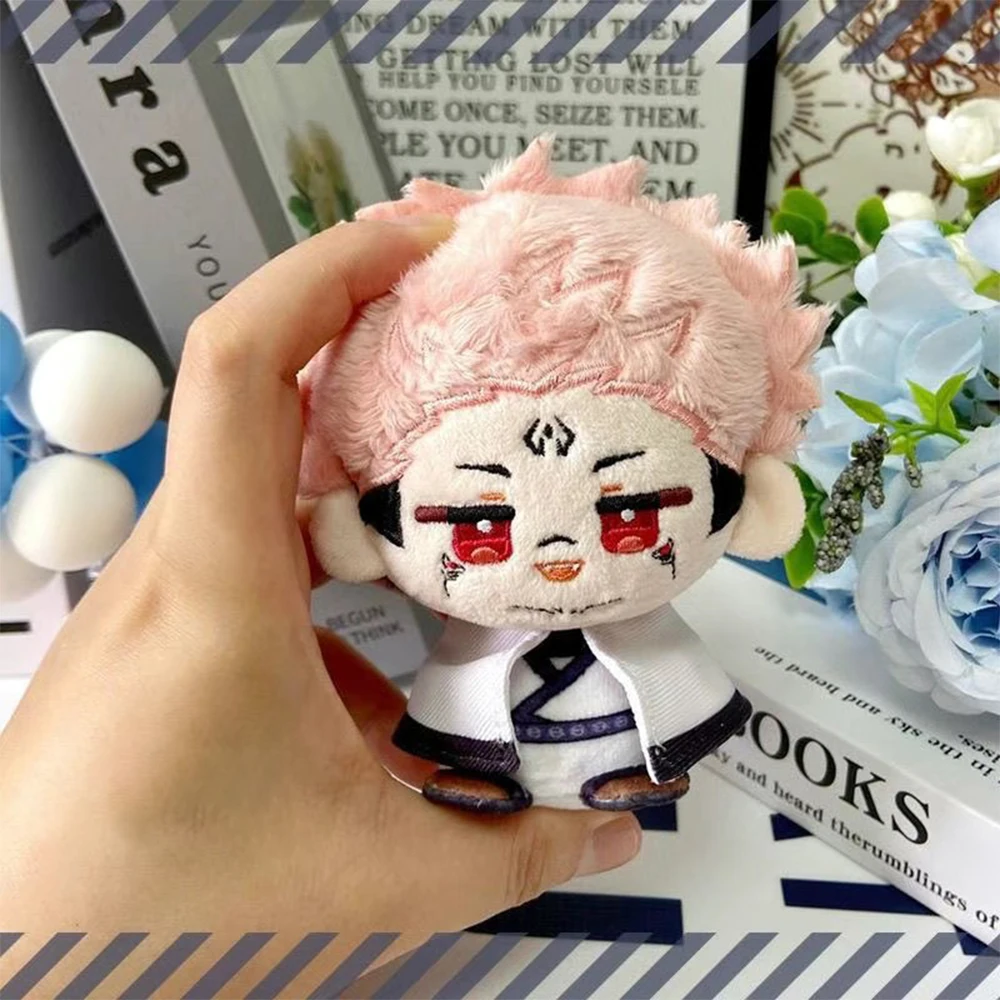 Anime JJK Plüsch Anhänger Schlüsselanhänger Gojo Satoru Plüsch Schultasche Rucksack Geto Suguru Figur Niedlicher Schmuck Weihnachten Tierpuppen Geschenke