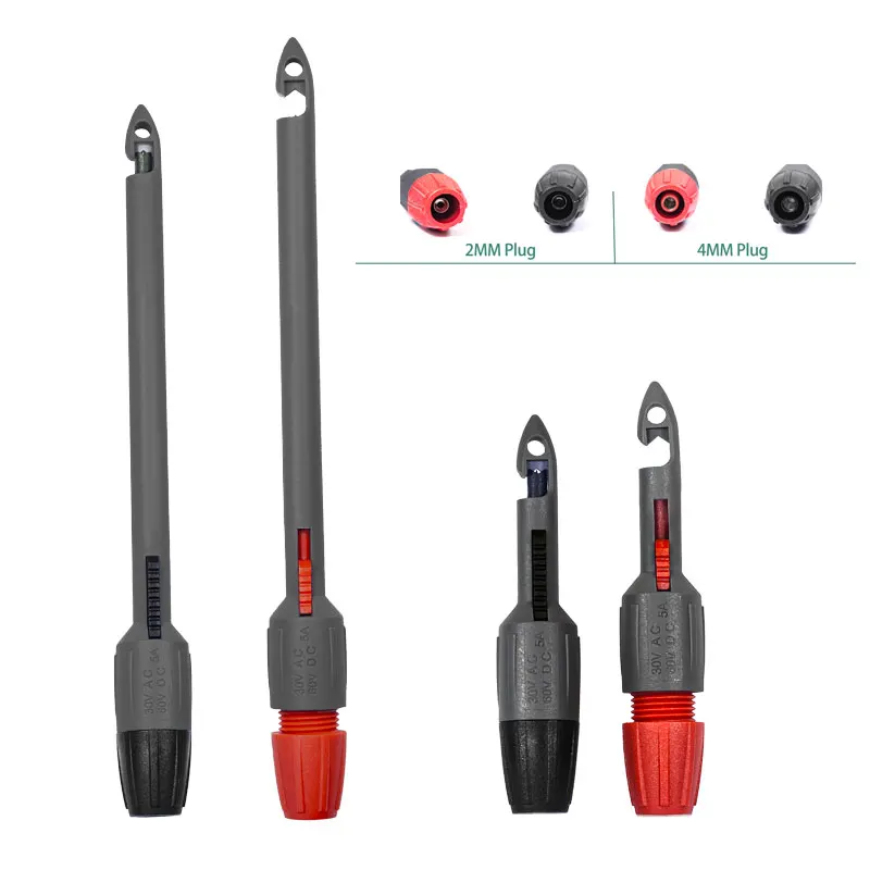 Izolowany klips perforowany, igła ze stali nierdzewnej 2/4 mm do wykrywania napięcia, sonda przebijająca do konserwacji obwodów samochodowych