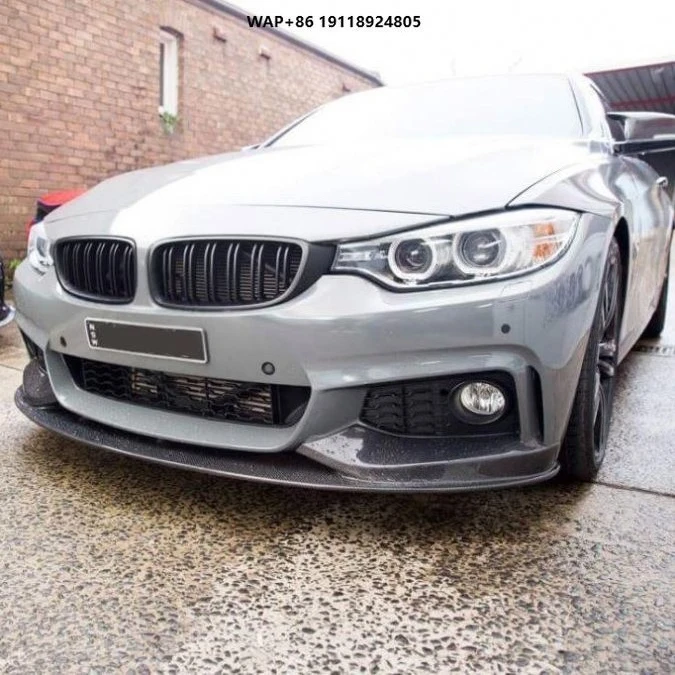 

Real Carbon Fiber Front Bumper Lip Fit for B-MW 4 Series F32 M Tech Bumper Only 2014-2019