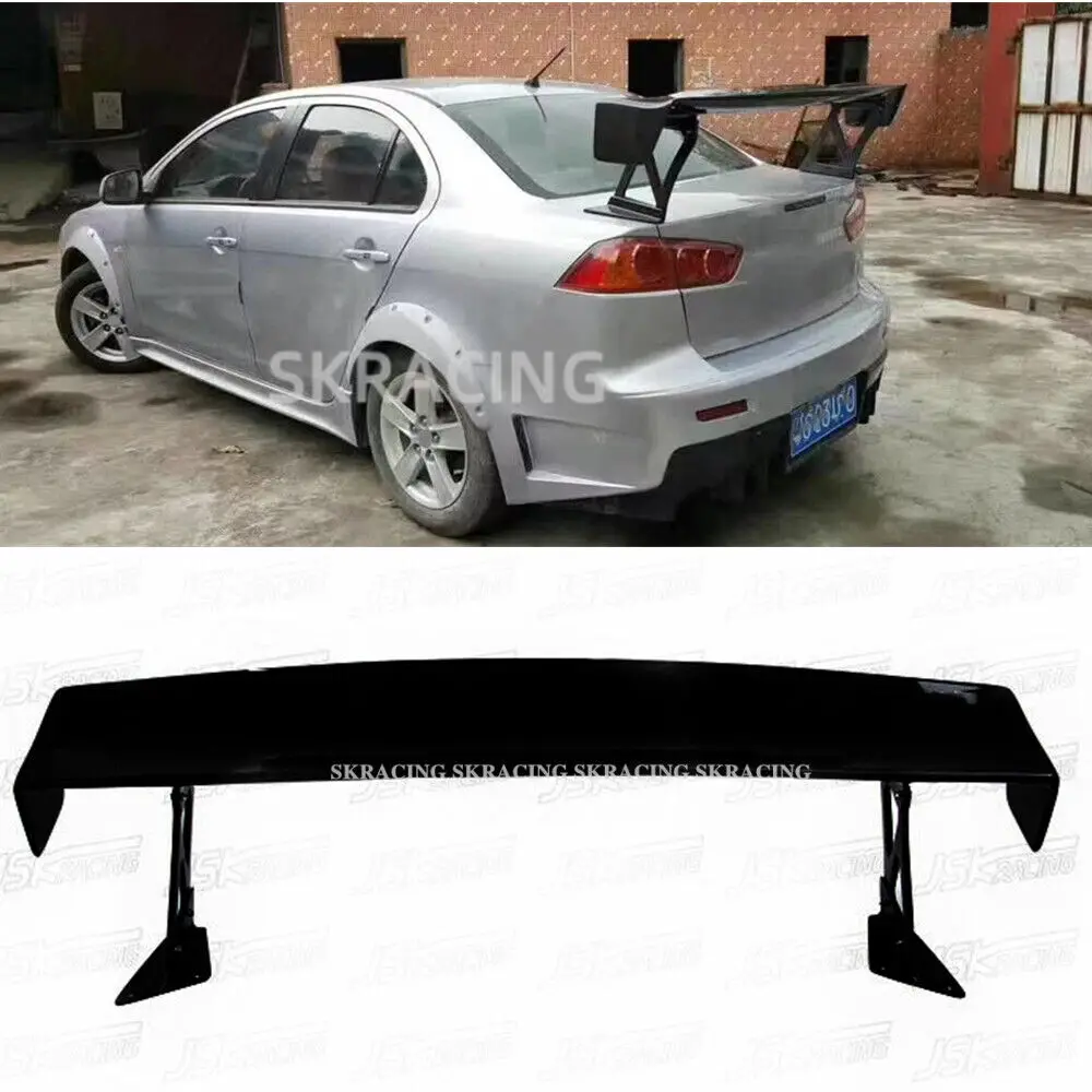 Car Accessories For 2008-2017 Mitsubishi Lancer EVO 10 Gloss Black Rear Trunk Spoiler Lip Wing