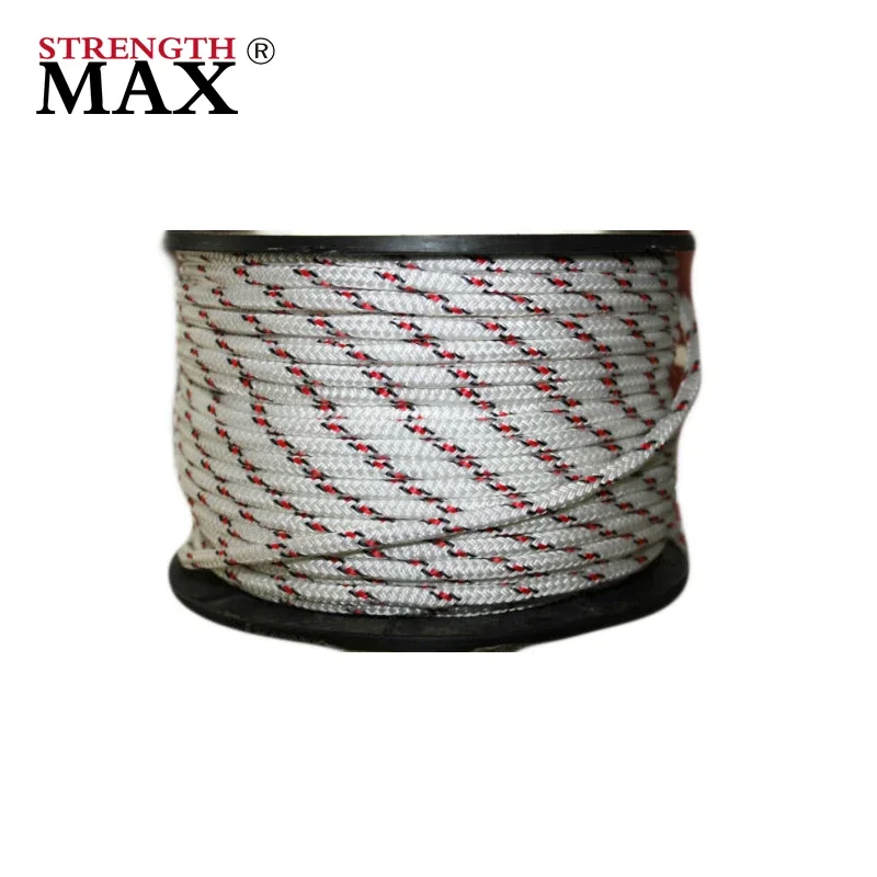 Abdeckung West Marine Yacht Seil Schiff Fest macher zum Verkauf Uhmwpe mit Polyester doppelt geflochten 8mm x 100m mit Rolle