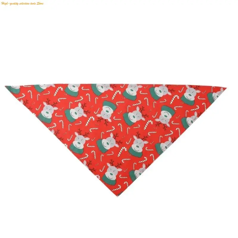 203F Dog Bandana Triangular Bibs Collar Scarfs Kerchief Pet Neckerchief Accessories Triangle Scarf Party Supplies