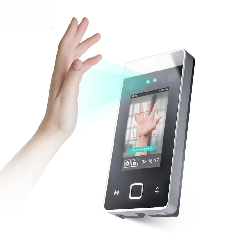 

Zc01 FR05M Palm Scanner Palm Reader Fingerprint Wall-mounted Face Recognition Time Attendance Machine