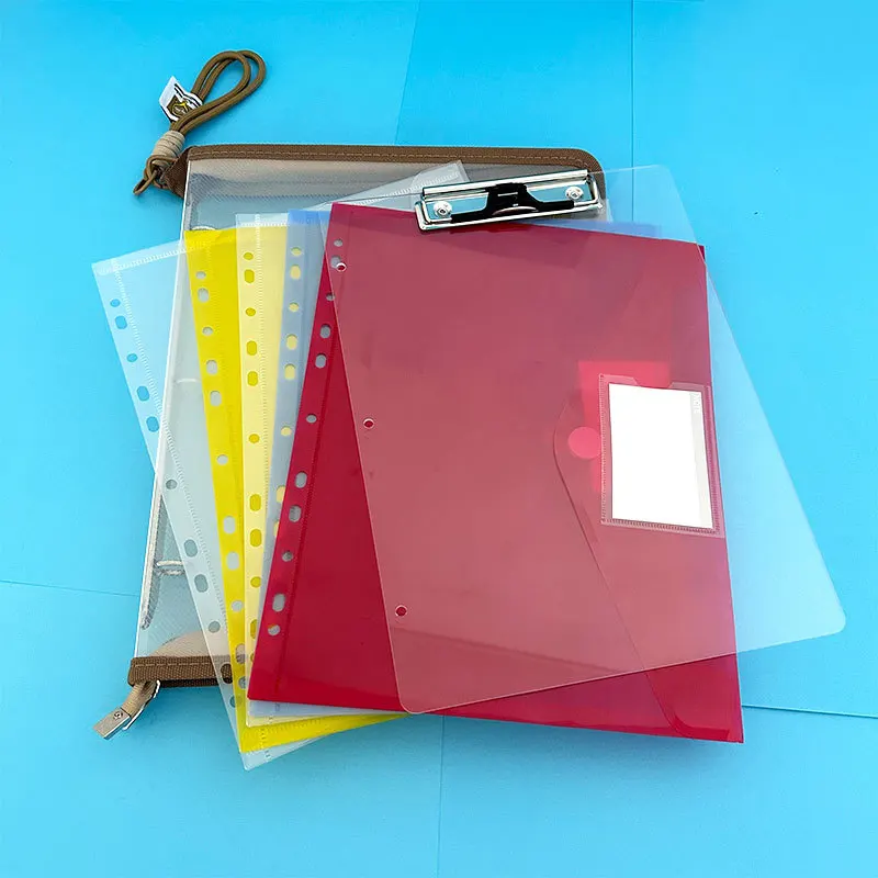 multi-functional-file-package-suit-paper-clip-storage-bag-clipboard-waterproof-folder-writing-board-office-supplies