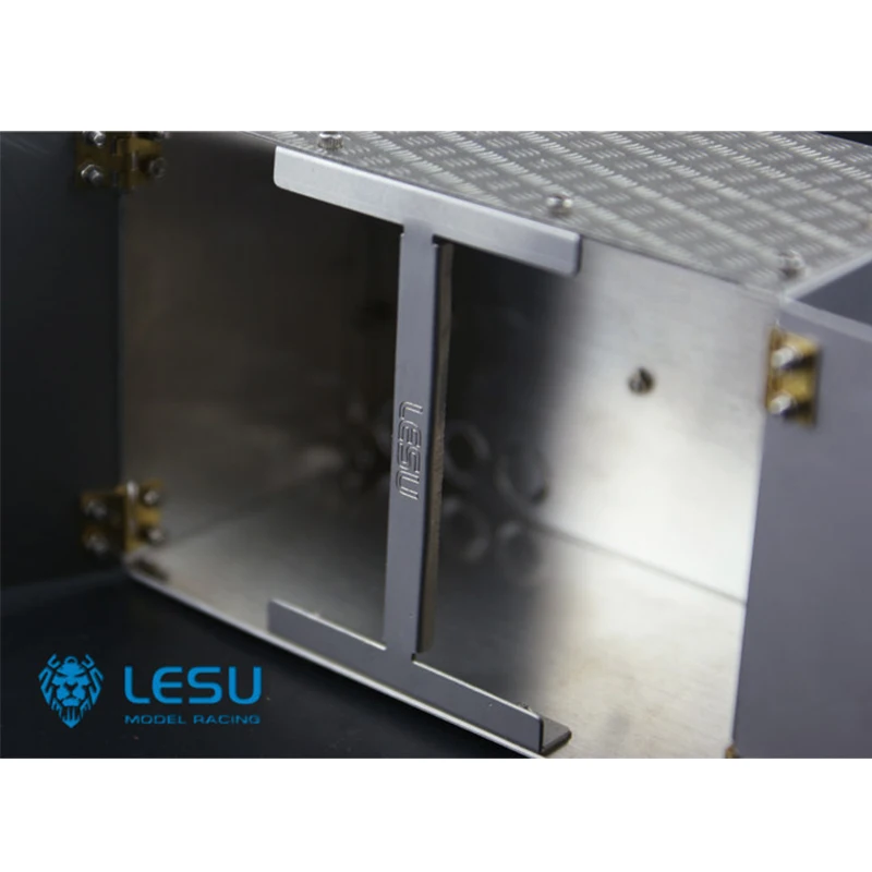 RC LESU 1/14 Metall-Aluminium-Legierung Simulations-Werkzeugkasten für Tamiya Hydraulikbagger, Lader, Muldenkipper, DIY-Teile – Detail 5