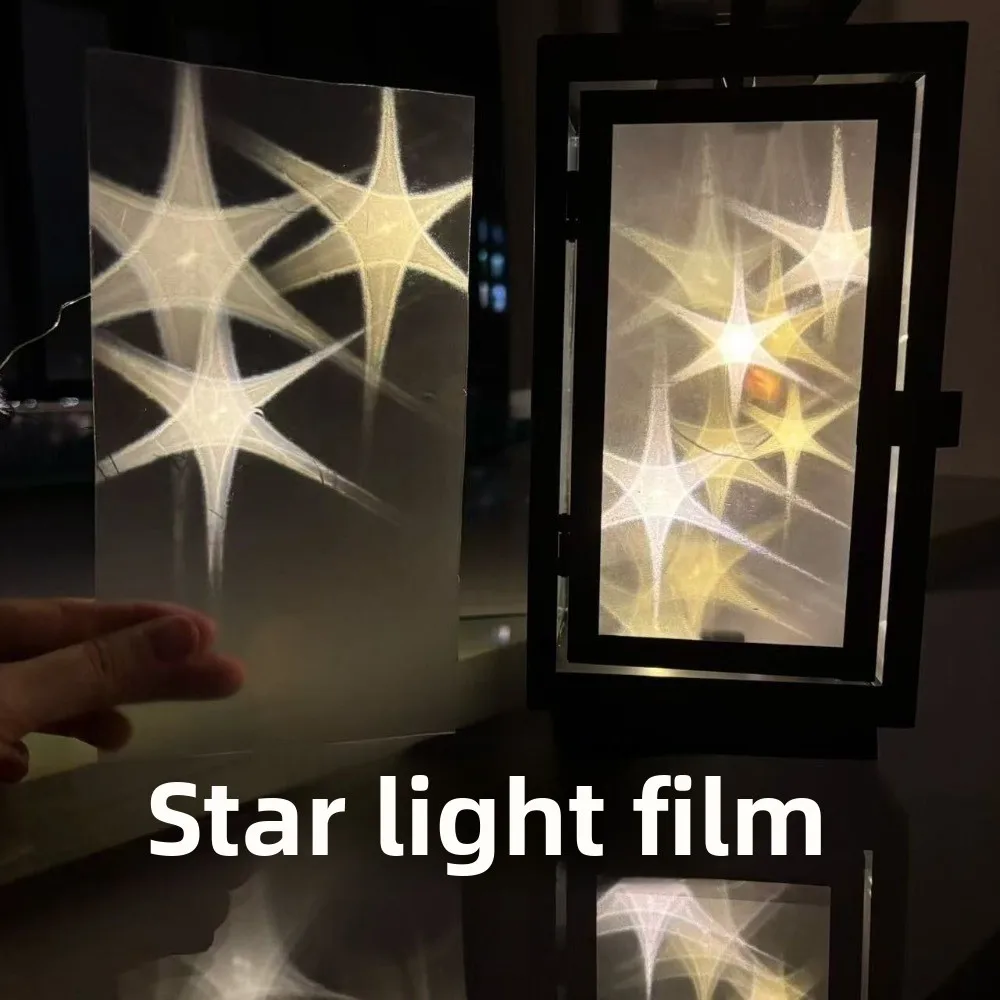DIY Star Night Light 3D Three-dimensional Handmade Desk Lamp Translucent Hexagonal Star Ambient Lighting
