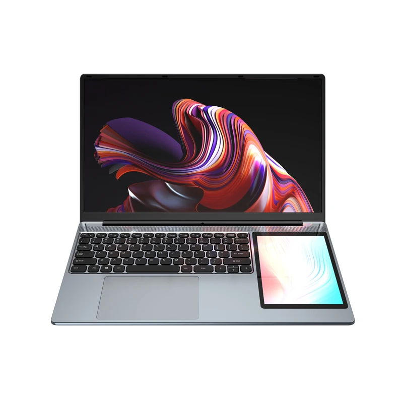 New GLF-Y2 Dual Screen Laptop Intel N100 15.6-inch HD IPS Screen +7'' Touch Business Computer MAX 32GB DDR4 1TB SSD Slim Notebok