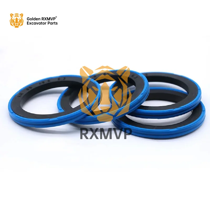 Hydraulic cylinders Wear Resistance Double-acting piston combination seal KR