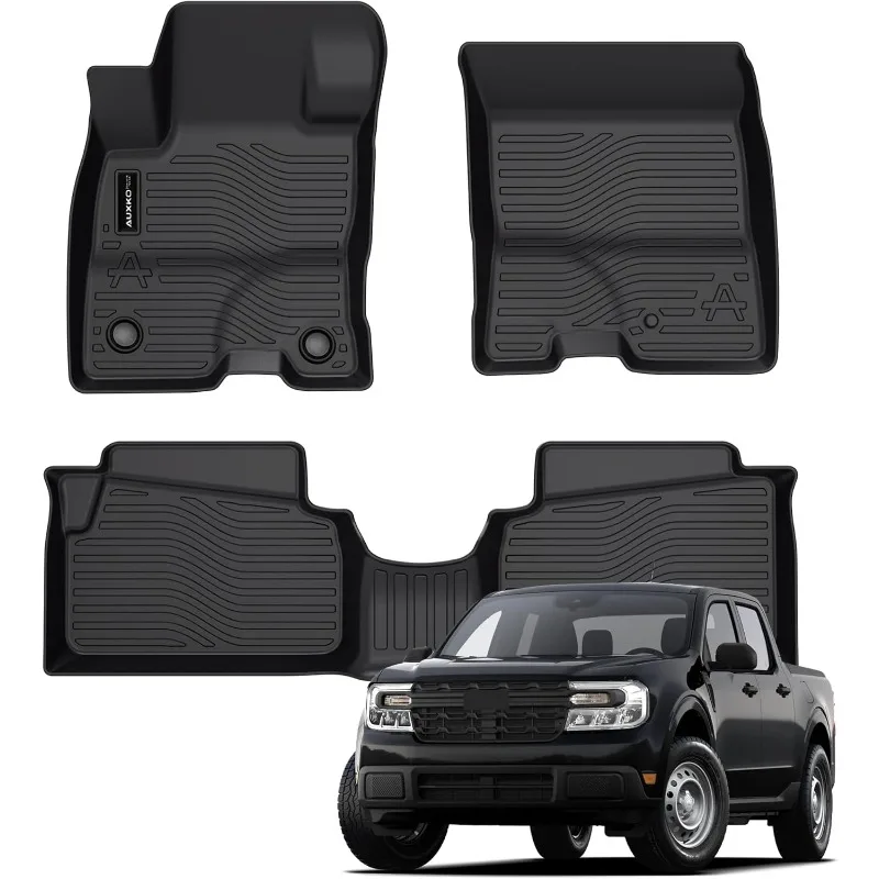 US All Weather Floor Mats Cargo Mat Fit for Ford Bronco(Not Sport) 4Door 2021-2024 TPE Rubber Liners Set Bronco Accessories