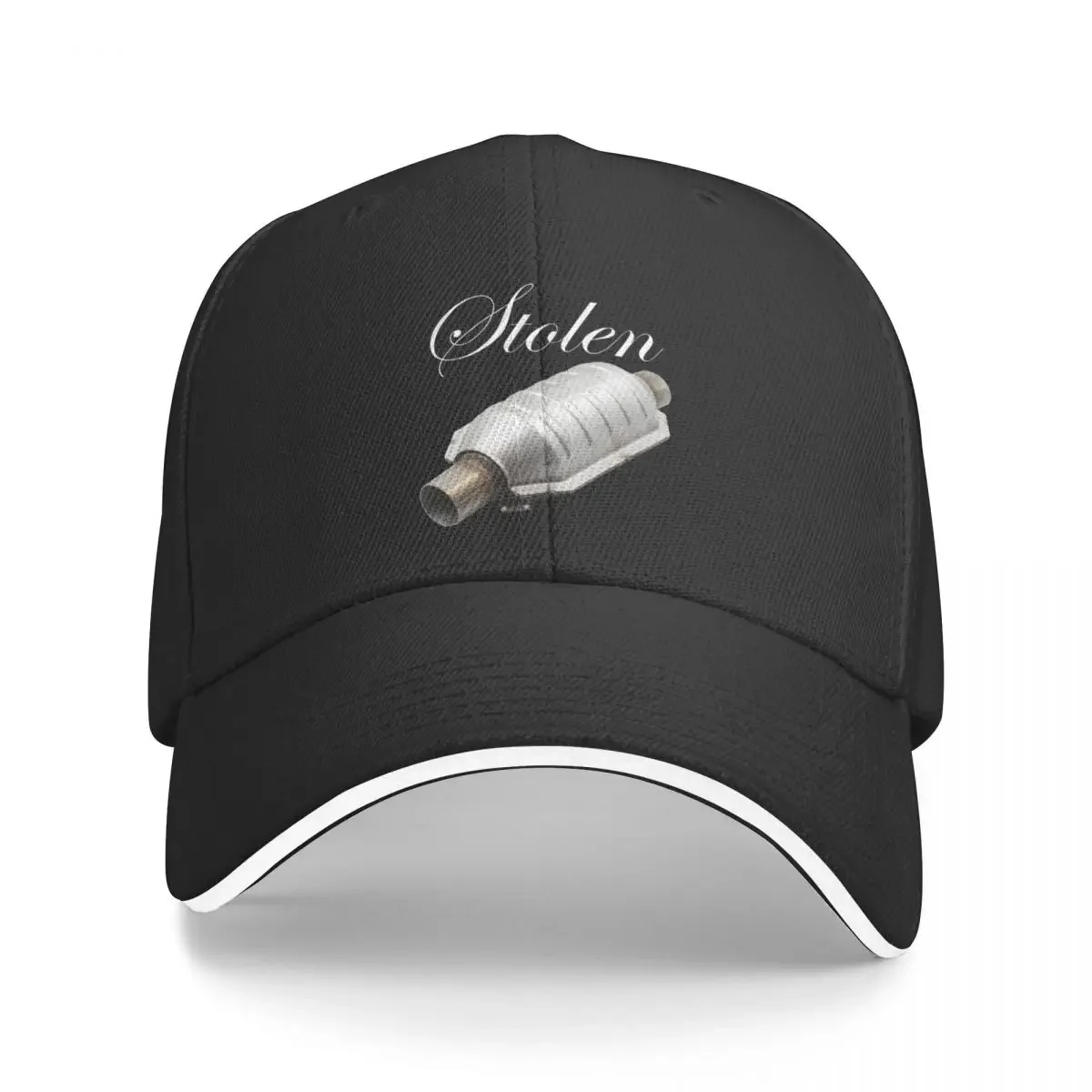 Stolen Catalytic Converter White Baseball Cap Military Tactical Cap fishing hat birthday custom Hat Men Luxury Brand Women's