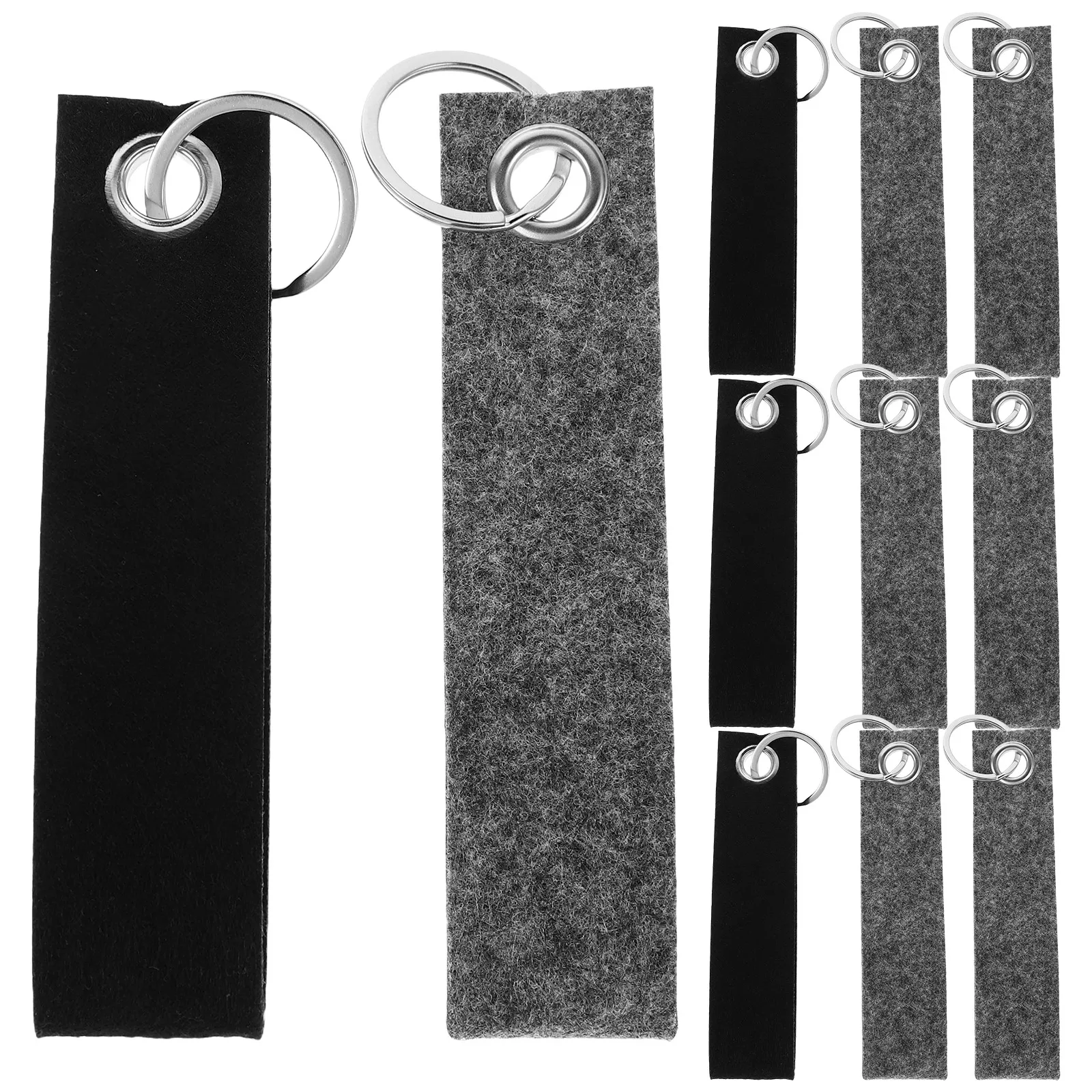 

30pcs Felt Keychain Blank Tags Diy Creative Hanging Metal Pendants Keychains Accessories Soft Fine Lightweight Practical