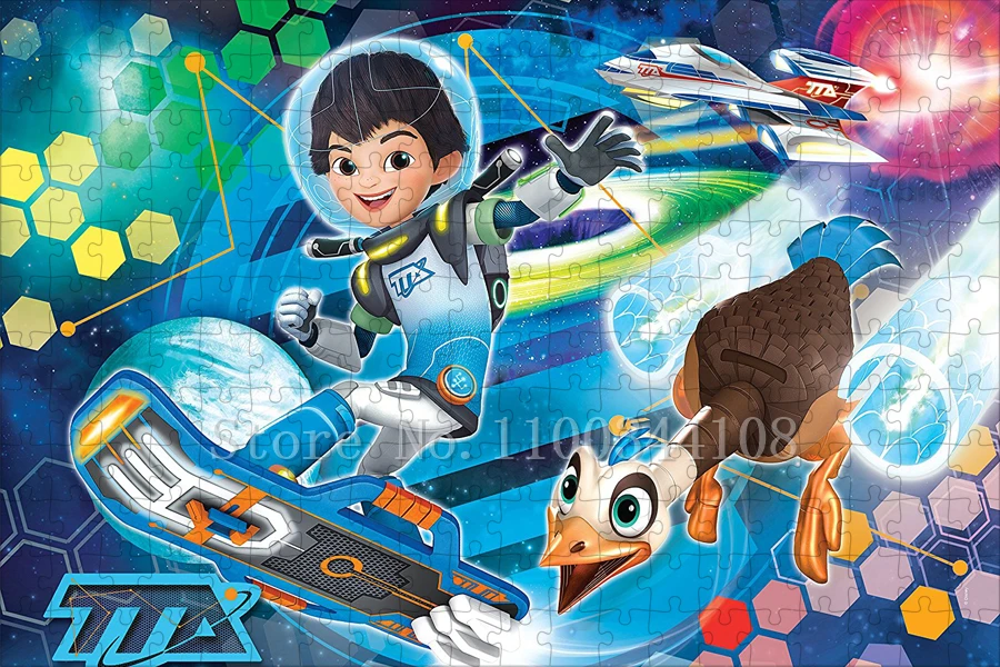 Disney Movies Miles From Tomorrowland Jigsaw Puzzles Cartoon Space Puzzles for Boy Handmade Assembling Game Toys & Hobbies