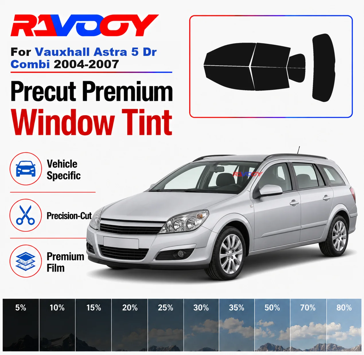 premium-precut-window-tint-kit-front-rear-windows-rear-windshield-for-vauxhall-astra-5-dr-combi-2004-2007-nano-ceramic-film