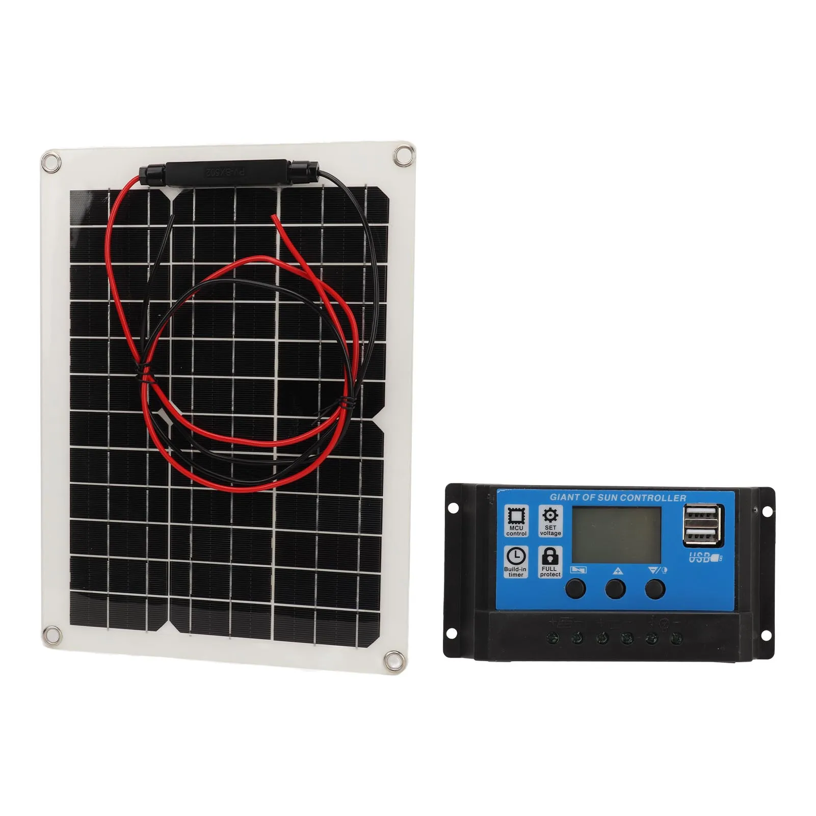 Solar Panel DC 12V 24V High Efficiency 300W 50A Portable Solar  Controller IP67 Waterproof for Tablets