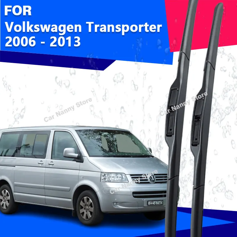 

Щетки лобового стекла для Volkswagen Transporter 2006-2013, автомобильные дворники, резиновая полоса, стеклоочиститель, мягкая резина 2007 2008