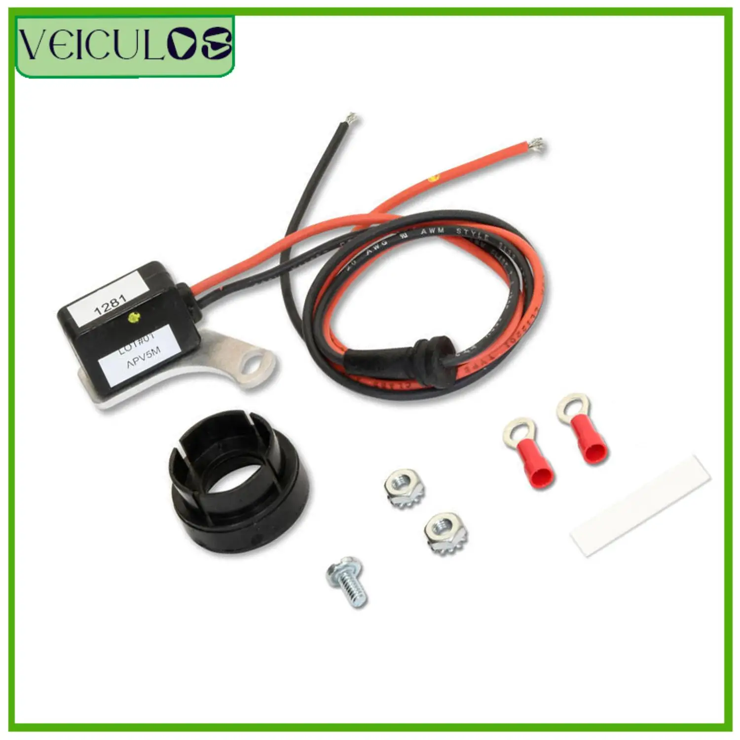 1set 12 Volt Points-To-Electronic Conversion Kit 1281 Ignitor for 57-74 Ford V8 Car Accessories Parts Replacement