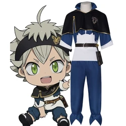 Anime Black Clover Cosplay Asta Costume Full Set Magic Knight Cloak Uniform Halloween Carnival Party Costumes For Women Men