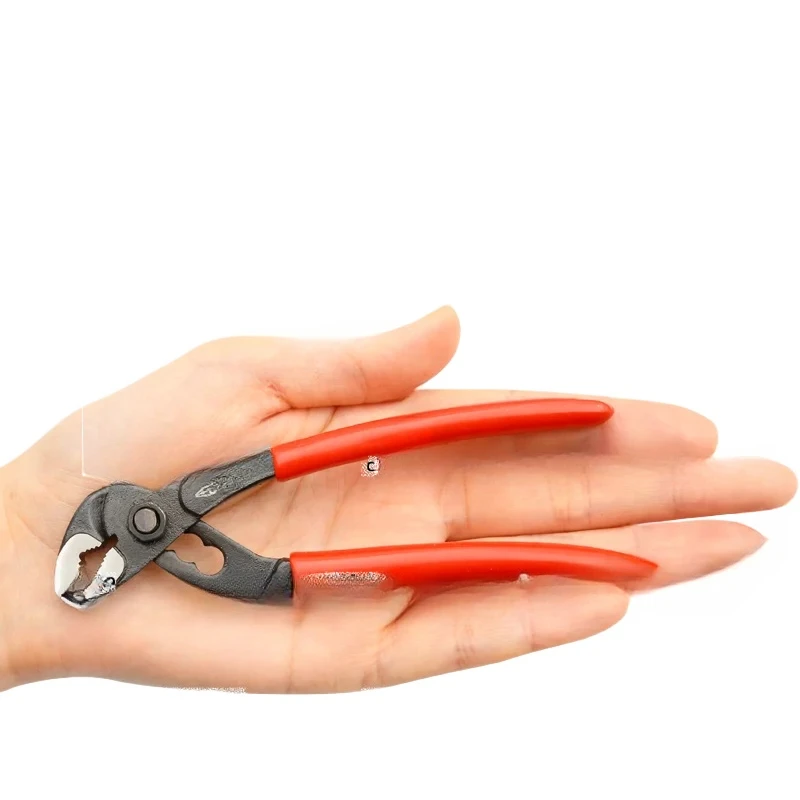 Home DIY 5inch Mini Pump Clamp Small Pipe Pliers Ultra Thin Shifting Spanner Multifunctional Crescent Wrench No Button 4 Stops